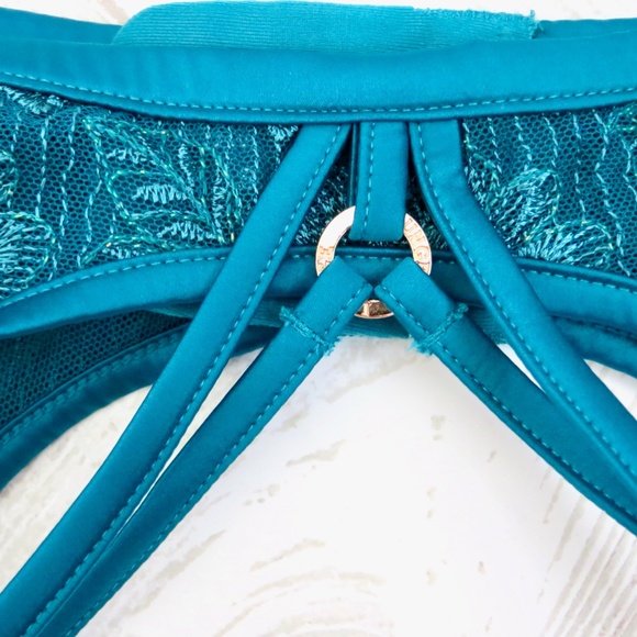 NEW! Lounge Intimate Garter Suspender Belt Willow Green SZ S - Picture 9 of 11